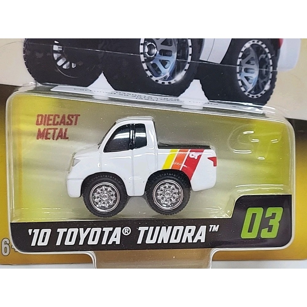 NEW 2025‎ Car Tuned Series 6 #03 White '10 Toyota Tundra Pickup 4x4 Series 6 Toy - Picture 2 of 6